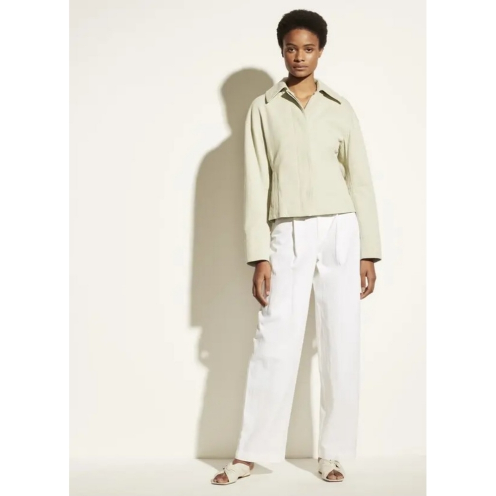 Vince | Cinched Waist Jacket in Celery Size 2